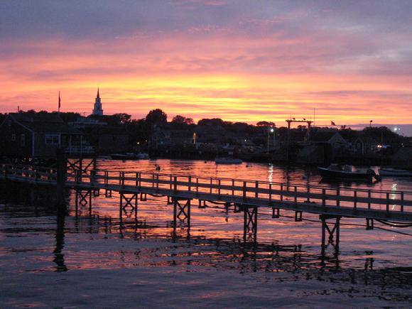 harbor sunset Nantucket Island photo by Sarah Laurence