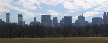 New York City skyline from Central Park