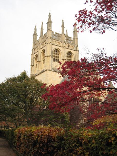 Merton College, Oxford University in autumn photo by Sarah Laurence
